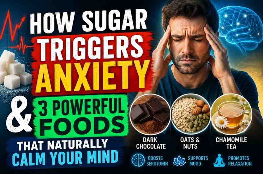 How Sugar Triggers Anxiety & 3 Powerful Foods That Naturally Calm Your Mind
