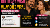 Trisha Krishnan’s Heartfelt Birthday Wish to Vijay Sparks Buzz: Inside the Viral Moment on His 52nd Birthday