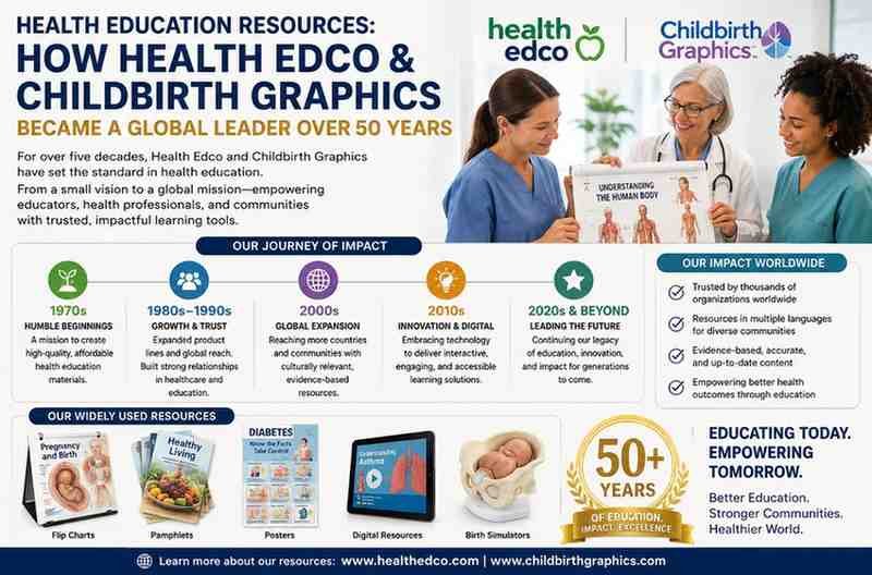 Health Education Resources: How Health Edco & Childbirth Graphics Became a Global Leader Over 50 Years