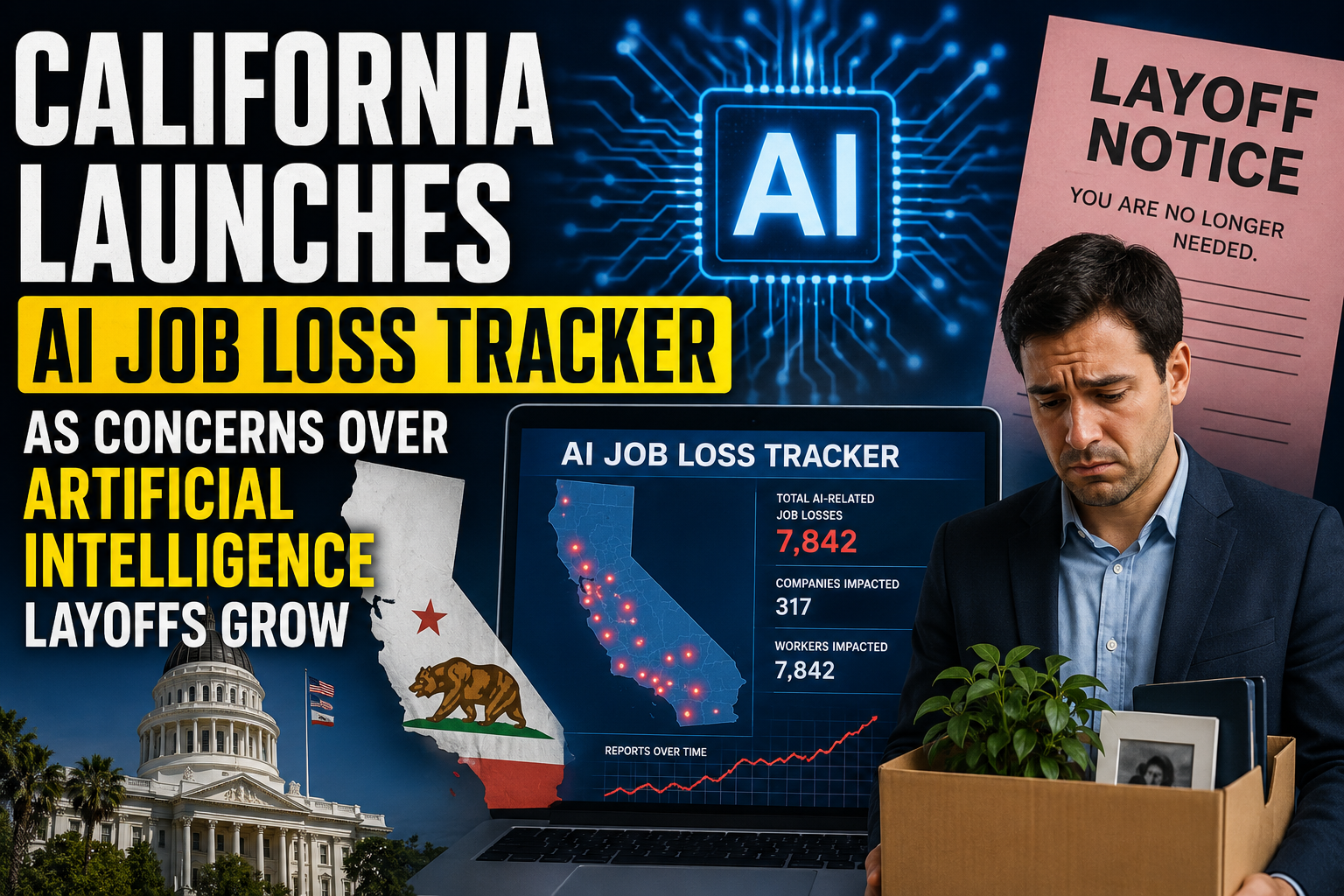 California Launches AI Job Loss Tracker as Concerns Over Artificial Intelligence Layoffs Grow