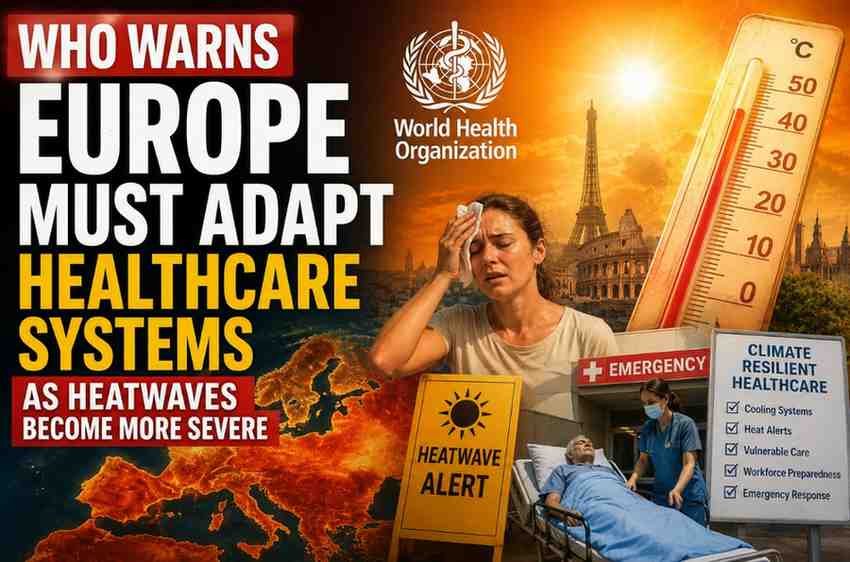 WHO Warns Europe Must Adapt Healthcare Systems as Heatwaves Become More Severe