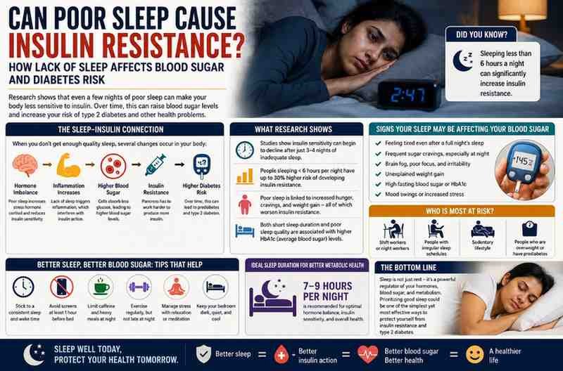 Can Poor Sleep Cause Insulin Resistance? How Lack of Sleep Affects Blood Sugar and Diabetes Risk