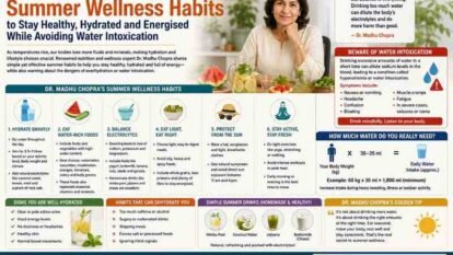 Dr. Madhu Chopra Shares Summer Wellness Habits to Stay Healthy, Hydrated and Energised While Avoiding Water Intoxication