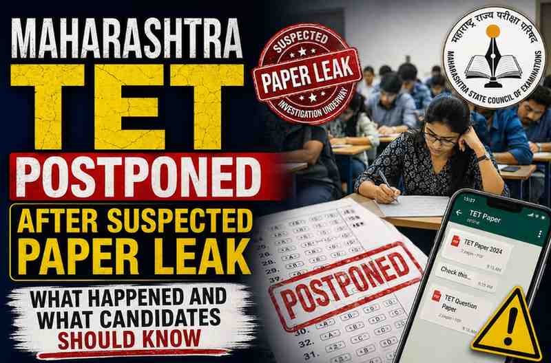 Maharashtra TET Postponed After Suspected Paper Leak: What Happened and What Candidates Should Know