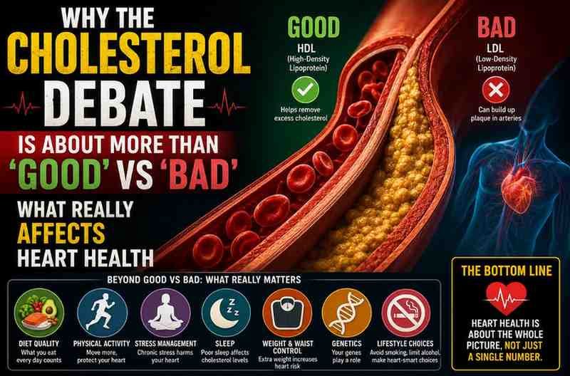 Why the Cholesterol Debate Is About More Than ‘Good’ vs ‘Bad’: What Really Affects Heart Health