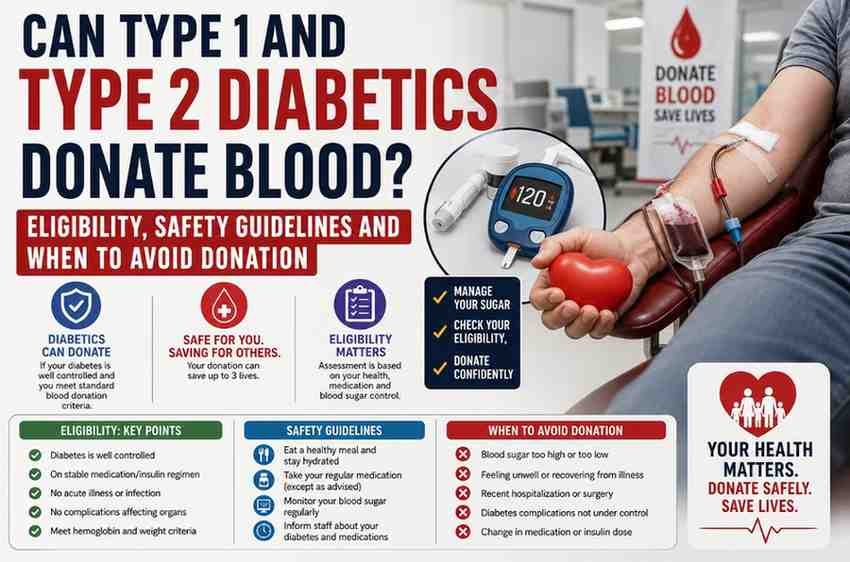 Can Type 1 and Type 2 Diabetics Donate Blood? Eligibility, Safety Guidelines and When to Avoid Donation