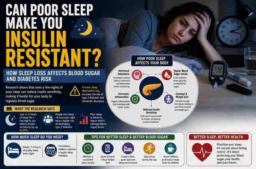 Can Poor Sleep Make You Insulin Resistant? How Sleep Loss Affects Blood Sugar and Diabetes Risk