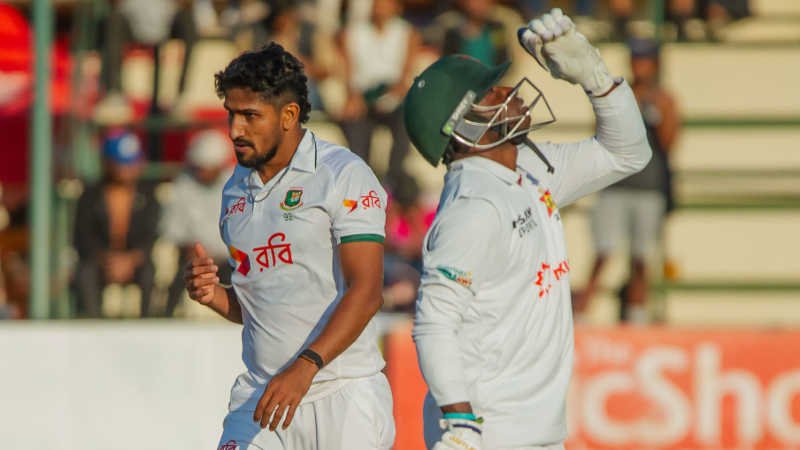 Zimbabwe vs Bangladesh Only Test: Pacers Dominate as Hosts Seize Control on Dream Opening Day in Harare