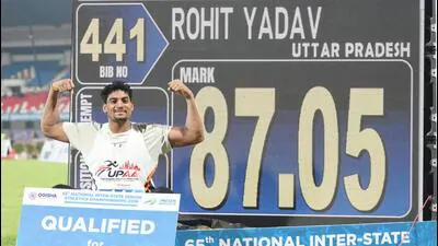 Rohit Yadav Shines With Record Throw, Murali Sreeshankar Dominates Long Jump at Inter-State Athletics Championships