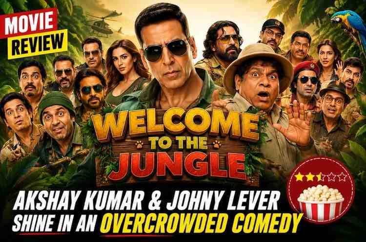 Welcome To The Jungle Movie Review: Akshay Kumar & Johny Lever Shine in an Overcrowded Comedy