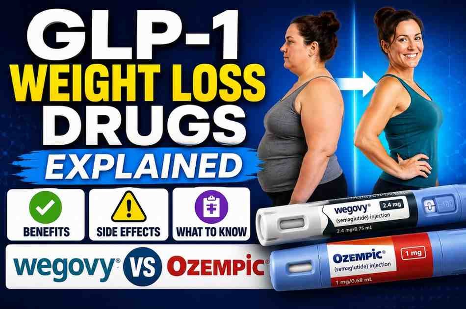 GLP-1 Weight Loss Drugs Explained: Benefits, Side Effects, and Wegovy vs Ozempic Comparison
