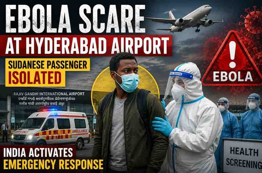 Ebola Scare at Hyderabad Airport: Sudanese Passenger Isolated as India Activates Emergency Response