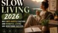 Slow Living & Anti-Hustle Culture 2026: Why “Doing Less” Is Becoming the New Success Formula