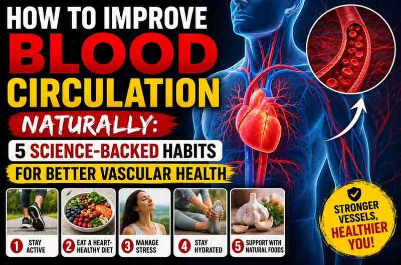 How to Improve Blood Circulation Naturally: 5 Science-Backed Habits for Better Vascular Health