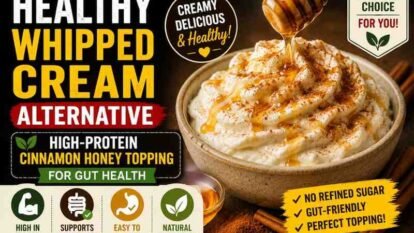 Healthy Whipped Cream Alternative: High-Protein Cinnamon Honey Topping for Gut Health Healthy Whipped Cream Alternative: High-Protein Cinnamon Honey Topping for Gut Health