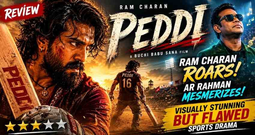 Peddi Review: Ram Charan and AR Rahman Shine in a Visually Stunning but Flawed Sports Drama