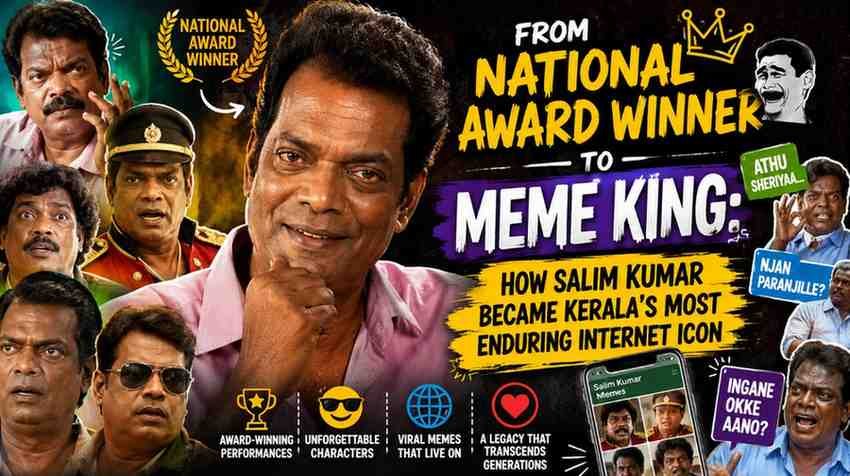 From National Award Winner to Meme King: How Salim Kumar Became Kerala’s Most Enduring Internet Icon