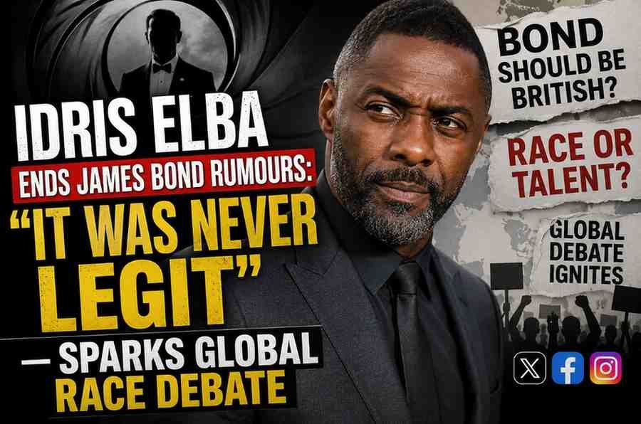 Idris Elba Ends James Bond Rumours: ‘It Was Never Legit’ Sparks Global Race Debate