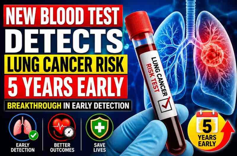 New Blood Test Detects Lung Cancer Risk 5 Years Early: Breakthrough in Early Detection