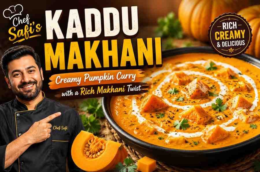 Chef Safi’s Kaddu Makhani Recipe: Creamy Pumpkin Curry with a Rich Makhani Twist