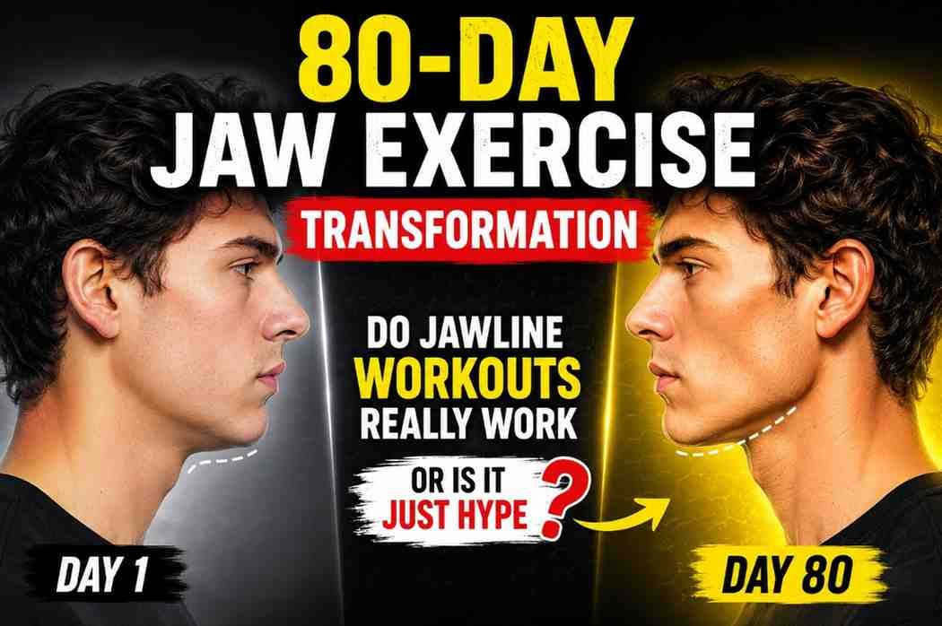 80-Day Jaw Exercise Transformation: Do Jawline Workouts Really Work or Is It Just Hype? Create main thumbnail