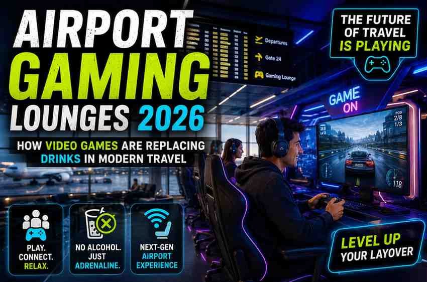 Airport Gaming Lounges 2026: How Video Games Are Replacing Drinks in Modern Travel