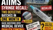 AIIMS Syringe Recall Raises Fresh Questions About Medical Device Quality Control in India