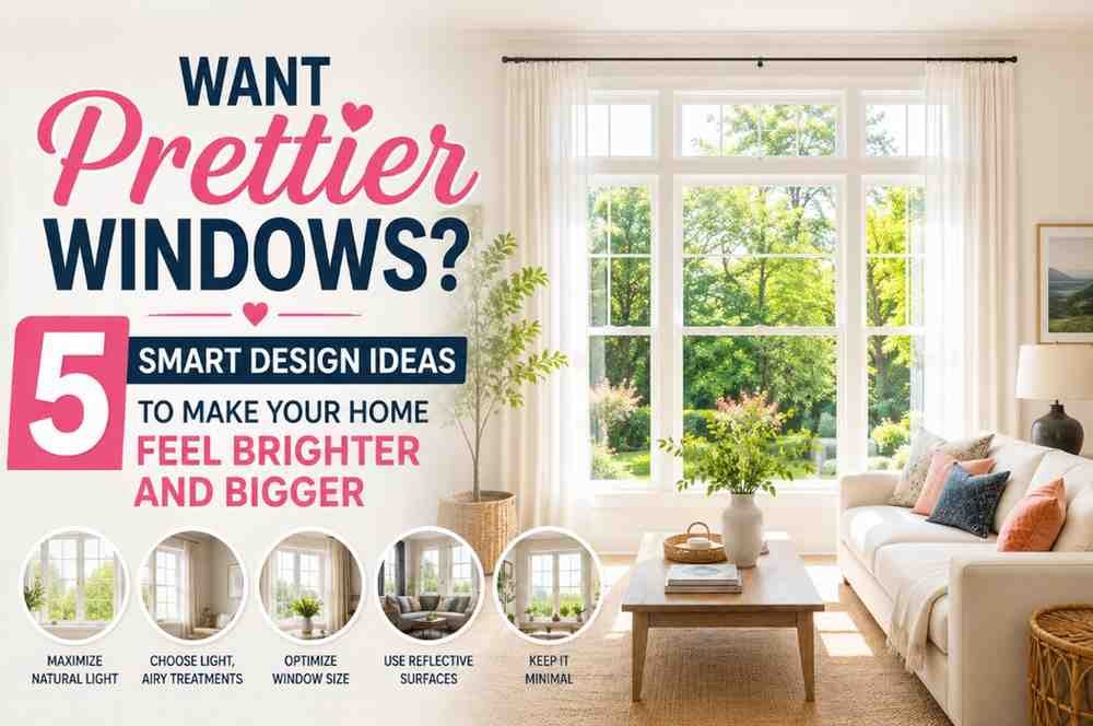 Want Prettier Windows? 5 Smart Design Ideas to Make Your Home Feel Brighter and Bigger