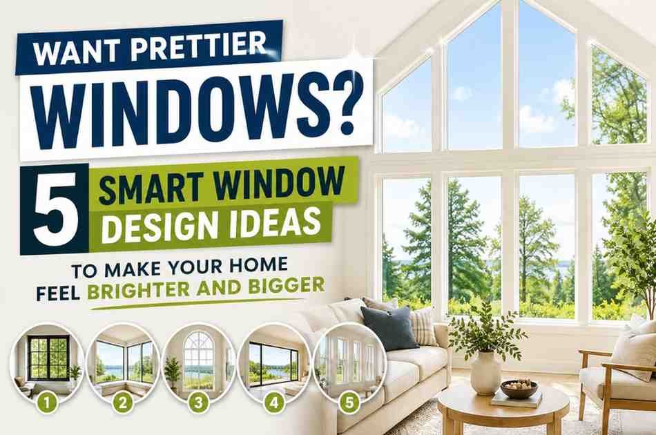 Want Prettier Windows? 5 Smart Window Design Ideas to Make Your Home Feel Brighter and Bigger