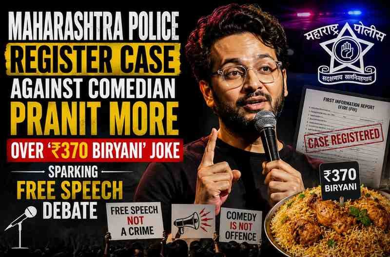 Maharashtra Police Register Case Against Comedian Pranit More Over ‘₹370 Biryani’ Joke, Sparking Free Speech Debate