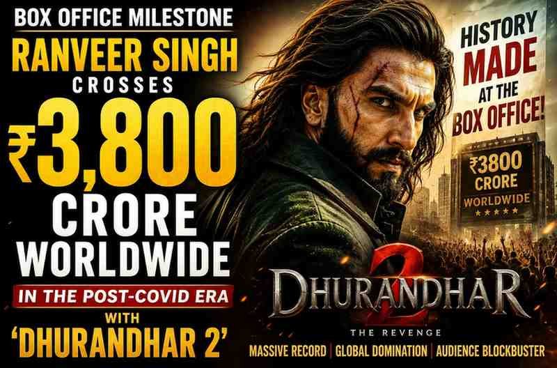 Box Office Milestone: Ranveer Singh Crosses ₹3,800 Crore Worldwide in the Post-COVID Era With ‘Dhurandhar 2’