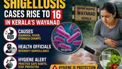Shigellosis Cases Rise to 16 in Kerala’s Wayanad: Health Officials Intensify Surveillance Amid Hygiene Alert Shigellosis Cases Rise to 16 in Kerala’s Wayanad: Health Officials Intensify Surveillance Amid Hygiene Alert