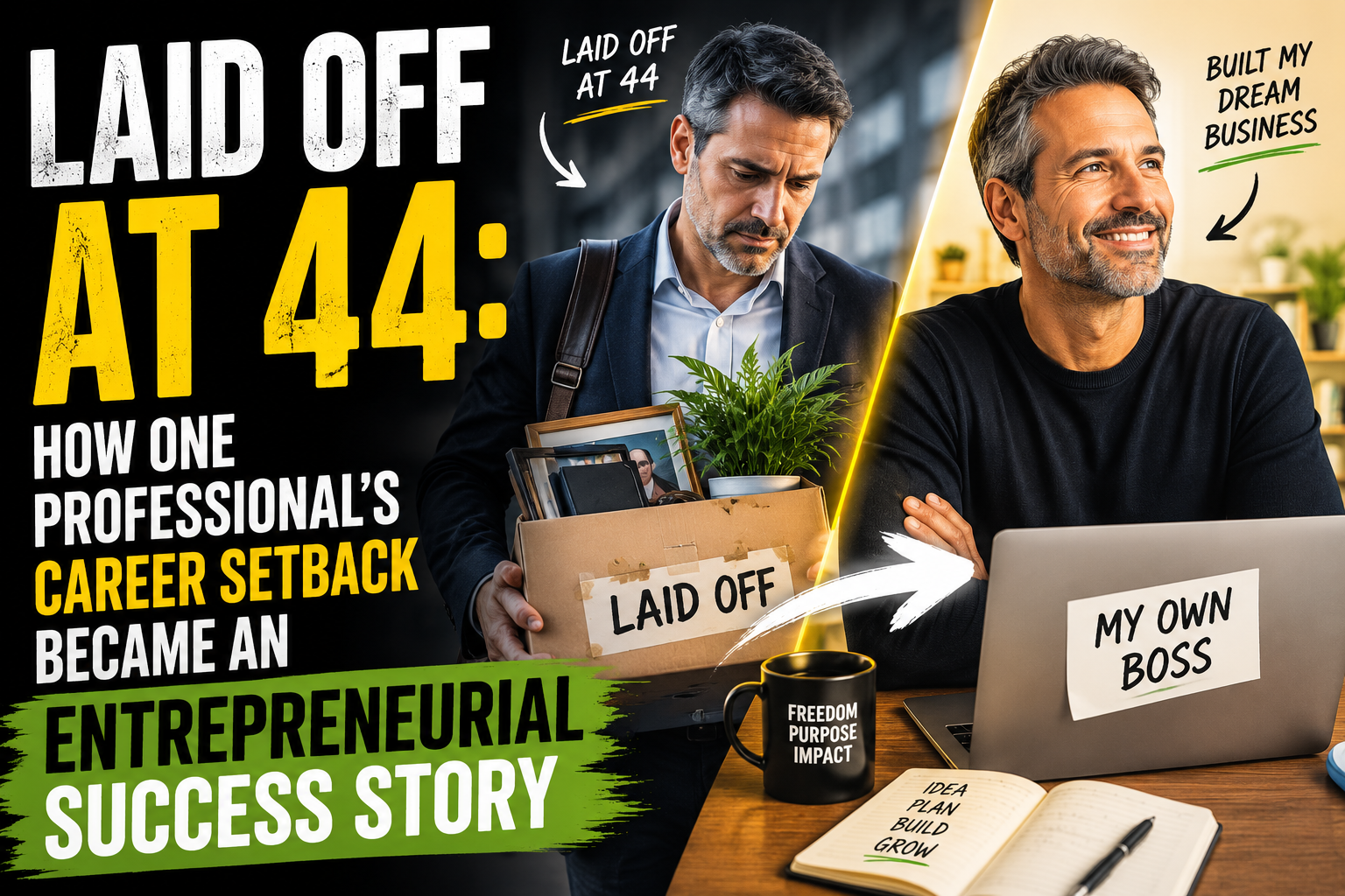 Laid Off at 44: How One Professional's Career Setback Became an Entrepreneurial Success Story