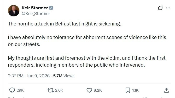 UK Prime Minister on X