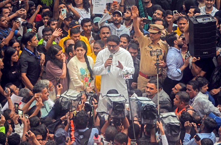 Protestors gather in support of Cockroach Janta Party and demand Union Education Minister Dharmendra Pradhan