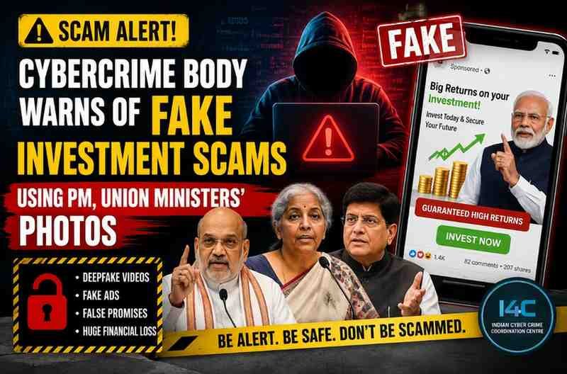 Cybercrime body warns of fake investment scams using PM, Union Ministers' photos
