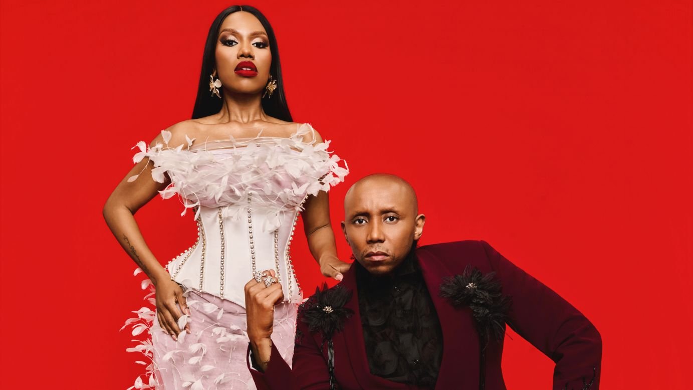 Stars of the Netflix’s show, “The Polygamist,” Gugu Gumede and S'dumo Mtshali.