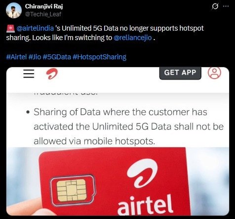 Airtel unlimited 5G plans