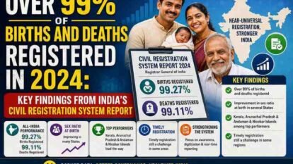 Over 99% of Births and Deaths Registered in 2024: Key Findings from India's Civil Registration System Report Over 99% of Births and Deaths Registered in 2024: Key Findings from India's Civil Registration System Report