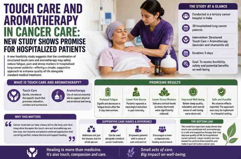 Touch Care and Aromatherapy in Cancer Care: New Study Shows Promise for Hospitalized Patients