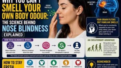 Why You Can't Smell Your Own Body Odour: The Science Behind Nose Blindness Explained Why You Can't Smell Your Own Body Odour: The Science Behind Nose Blindness Explained