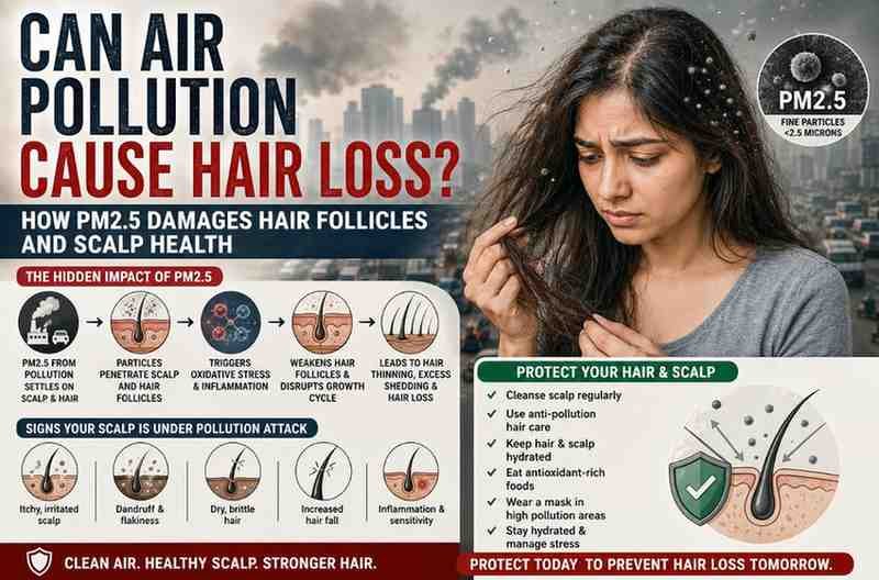 Can Air Pollution Cause Hair Loss? How PM2.5 Damages Hair Follicles and Scalp Health