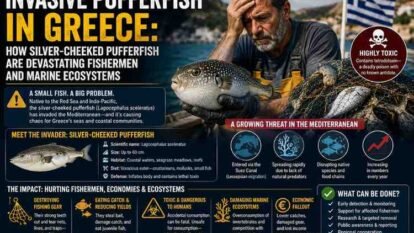 Invasive Pufferfish in Greece: How Silver-Cheeked Pufferfish Are Devastating Fishermen and Marine Ecosystems Invasive Pufferfish in Greece: How Silver-Cheeked Pufferfish Are Devastating Fishermen and Marine Ecosystems
