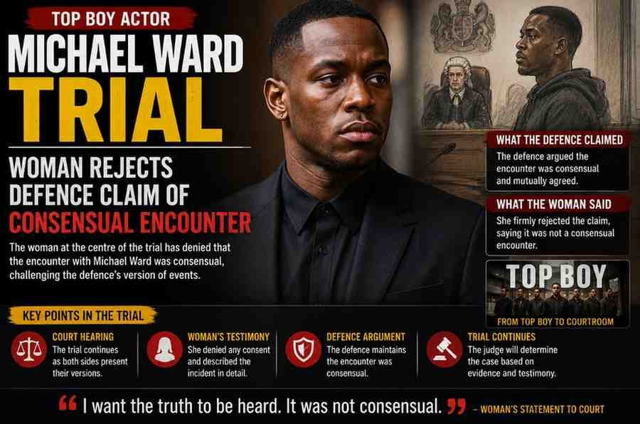 Top Boy Actor Michael Ward Trial: Woman Rejects Defence Claim of Consensual Encounter
