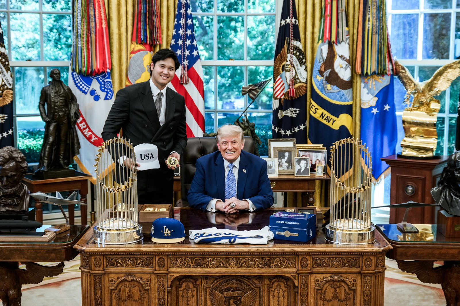 Shohei Ohtani and Donald Trump White House Meeting Sparks Attention During Dodgers Celebration
