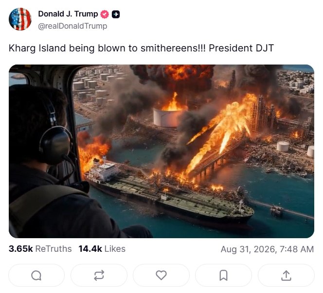 An Iranian official dismissed Trump’s post as “laughable”.