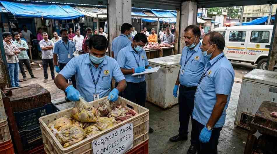 Bengaluru Food Safety Raid Seizes Rotten Chicken, Beef