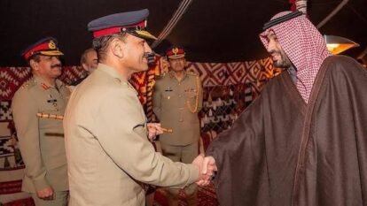 Saudi Arabia's Crown Prince with Pakistani army chief Asim Munir Saudi Arabia's Crown Prince with Pakistani army chief Asim Munir
