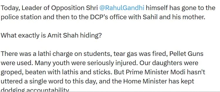 Mallikarjun Kharge tweet