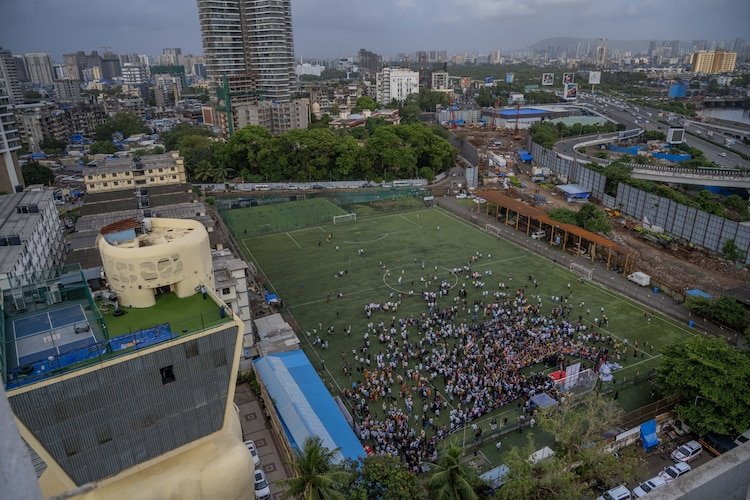 mumbai bandra Neville dsouza football ground turfs india pro game sporting facilities bmc convention centre aaditya thackeray